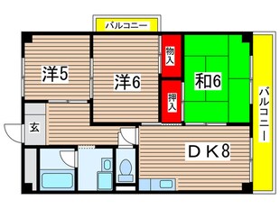 シティハイツ立花Ⅱの物件間取画像